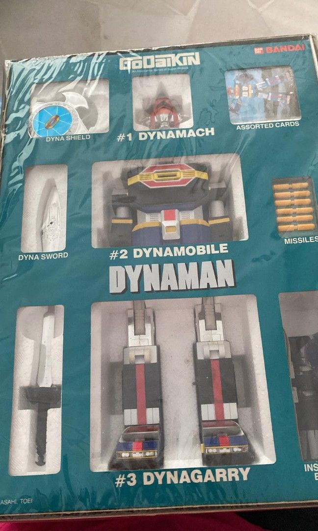 Godaikin ST Dynaman GB-97 Popy 1984 - Lot Épée Et Bouclier (Loose, Bon état)