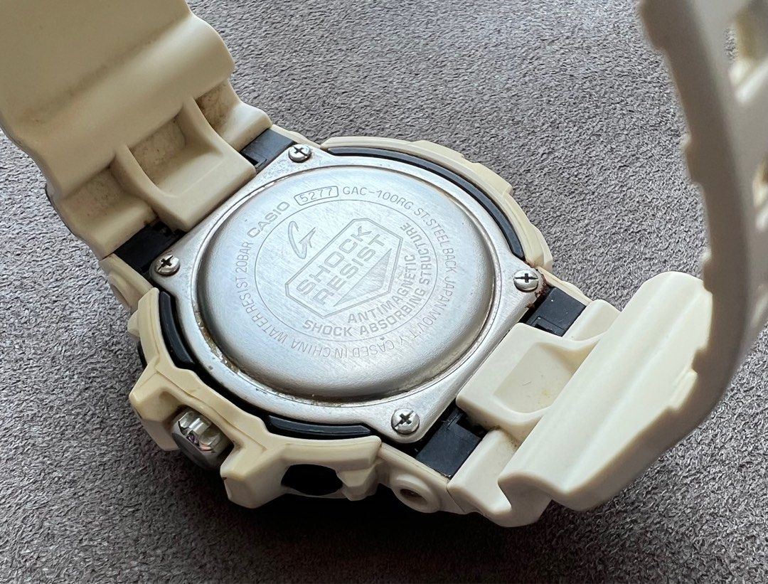 G Shock White Gold