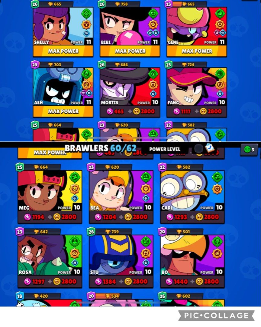 Heavily Uses And Stacked Brawl Stars Account Video Gaming Gaming Accessories Game T Cards 