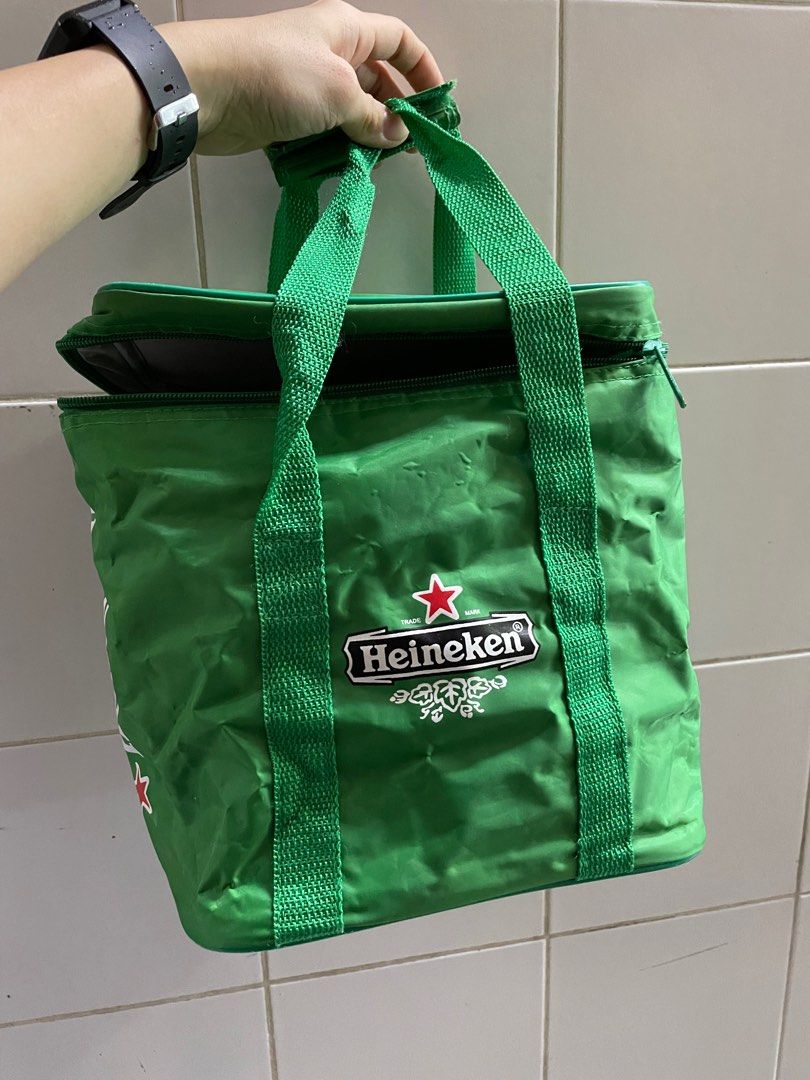Heineken cooler bag Thermal Bag, Furniture & Home Living, Outdoor
