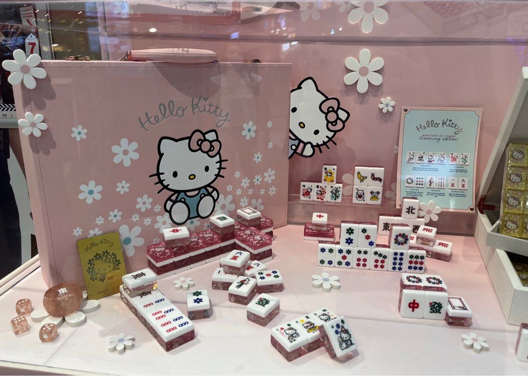 [CNY] Hello Kitty Mahjong Set Tiles (Jan 2023 Collection), Hobbies ...