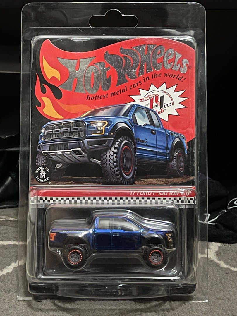Hot Wheels Red Line Club RLC '17 Ford F-150 Raptor with LOW SN#0355/10000,  Hobbies & Toys, Toys & Games on Carousell