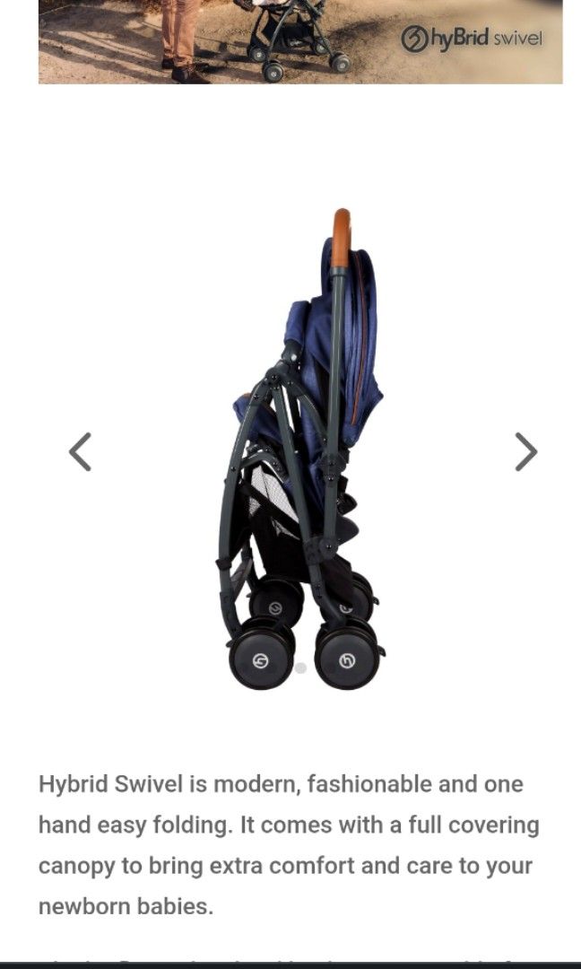 Hybrid swivel stroller hot sale