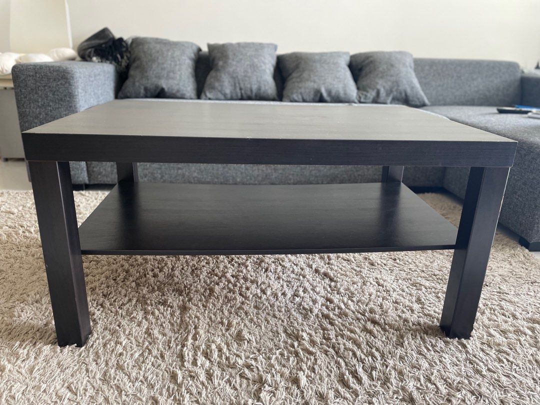 IKEA LACK Coffee table, blackbrown, 90x55 cm, Furniture & Home Living