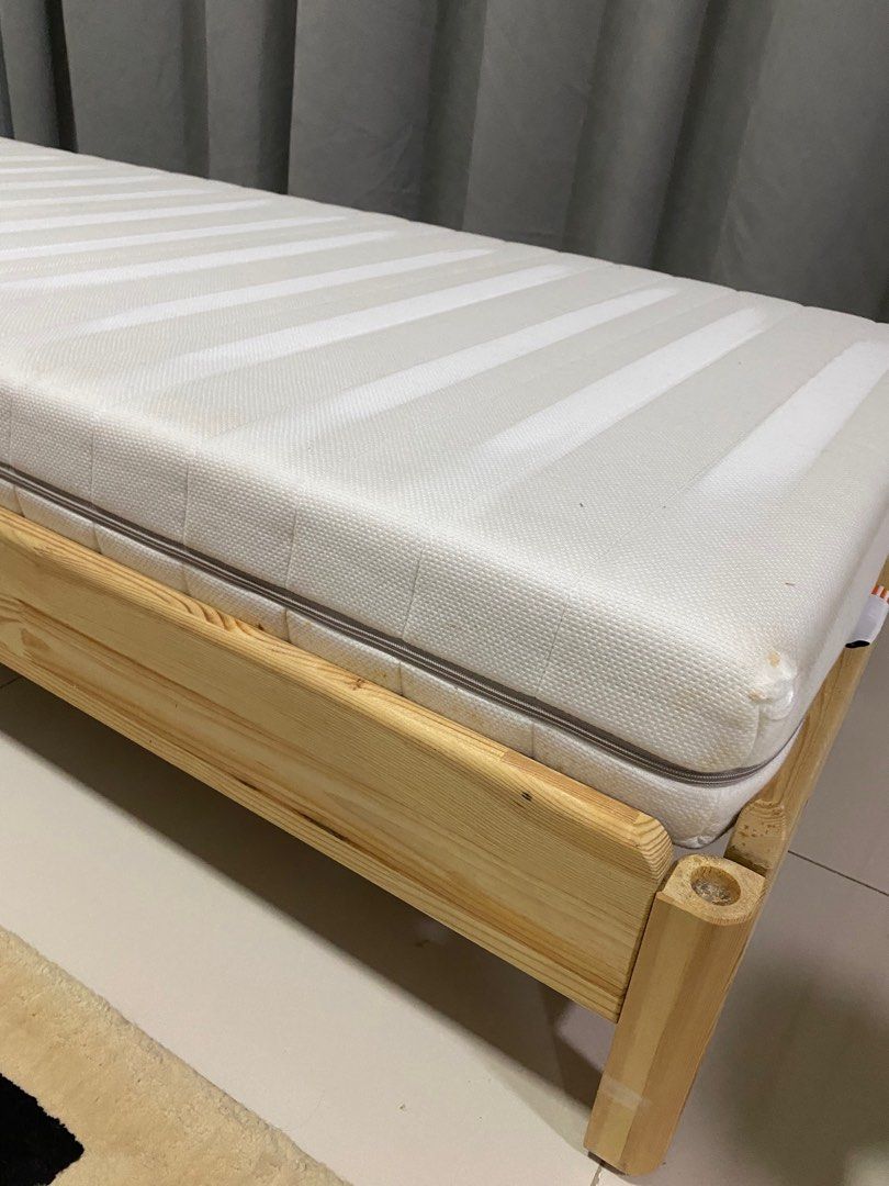 IKEA Stacked Bed Frame with 2 Mattress, Furniture & Home Living