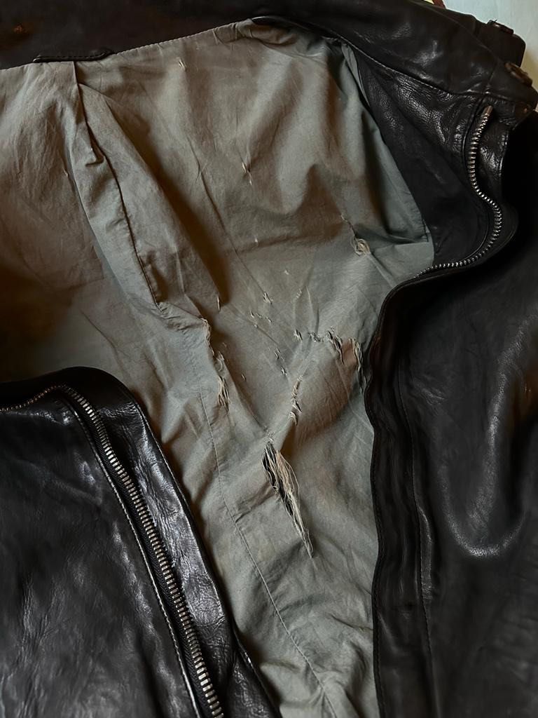 Incarnation - high neck calf leather jacket xs, 男裝, 外套及戶外