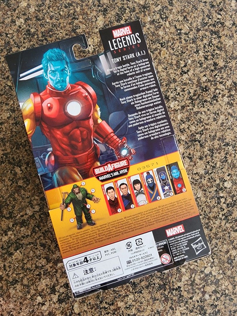 Ironman marvel legends (Category: Figurines & Statues) located in Pasig City. Submitted by watchesandthings (Listing ID 1206553993, Image 3). Description: ironman a.i. misb. never opened..