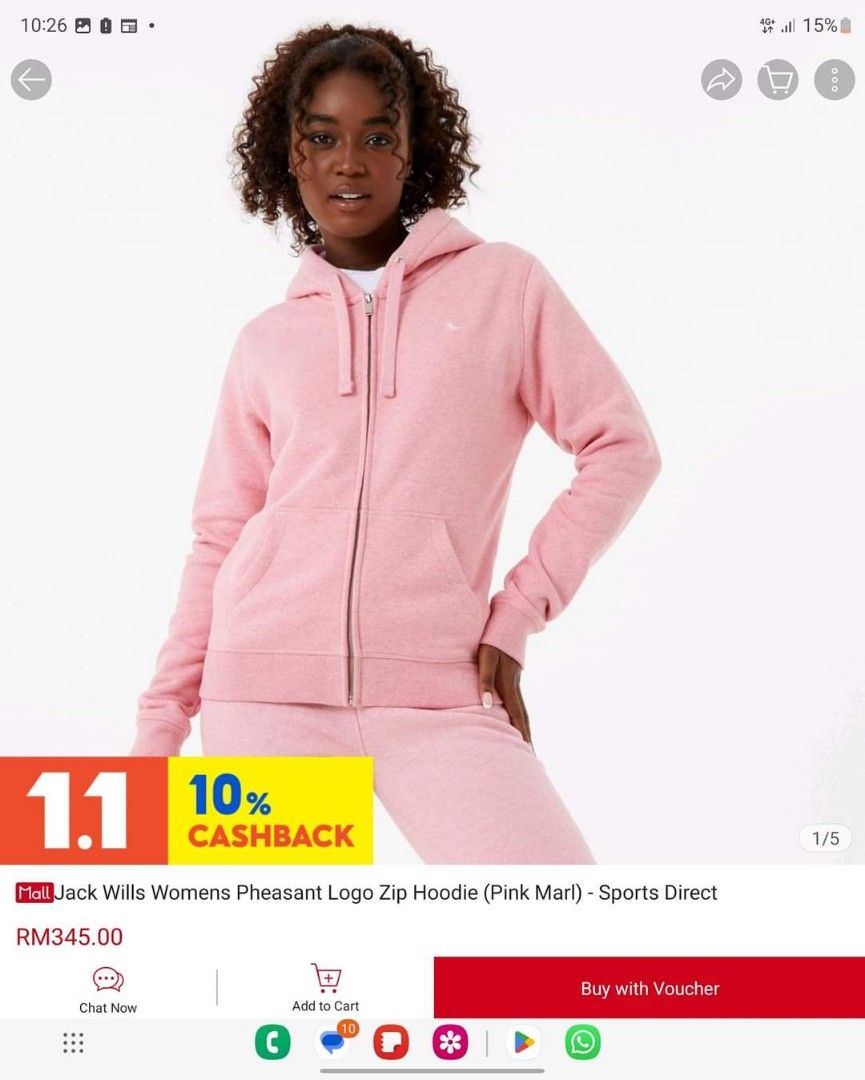 Jack wills sale pink sweatshirt