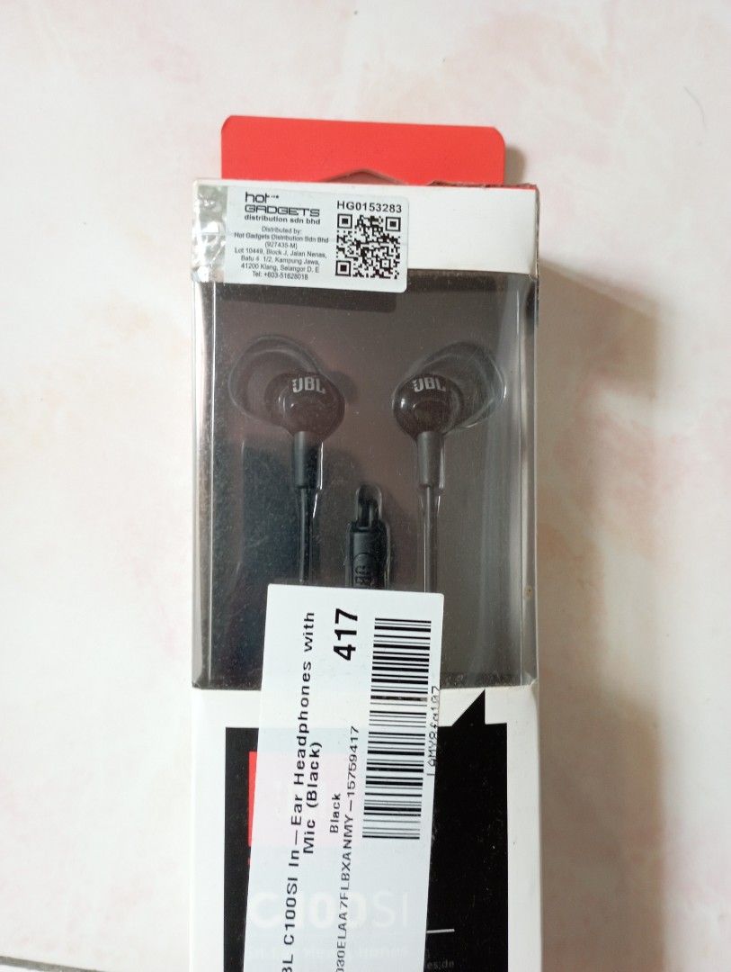 JBL C100SI earphone