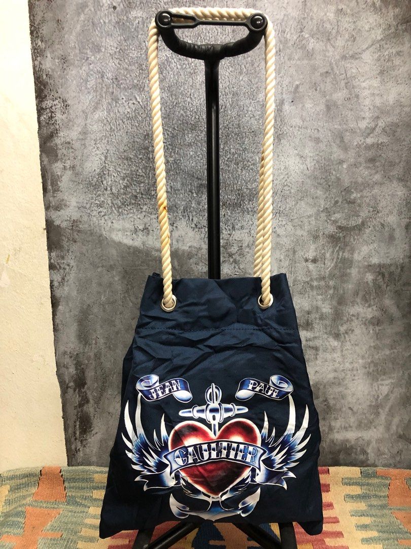 VTG 80s GAULTIER Drawstring Backpack | unimac.az