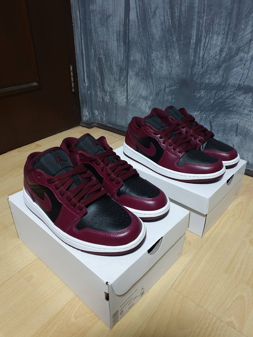Jordan 1 Low Cherrywood Red Mens Fashion Footwear Sneakers On Carousell