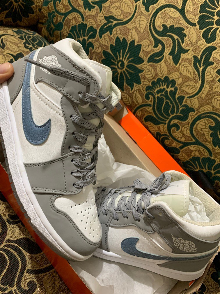 jordan retro 1 grey silver