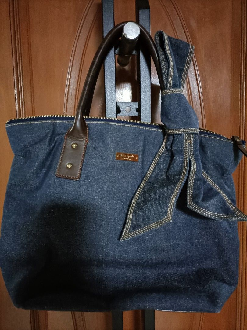 Kate spade top denim handbag