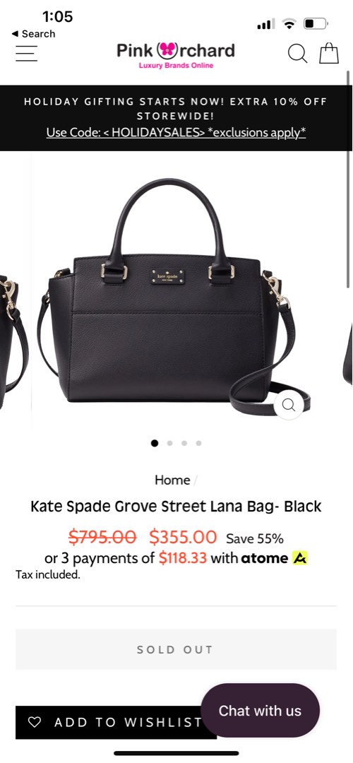 Kate Spade Grove Street Lana Satchel