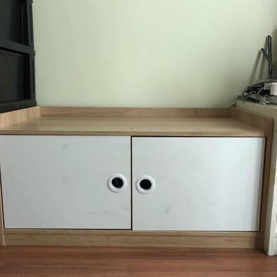 Oak look storage online bench kmart