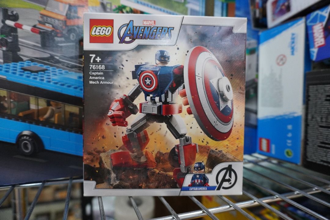 LEGO 76168 Captain America Mech Armor, Hobbies & Toys, Toys & Games on Carousell