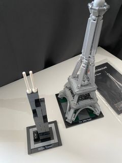 LEGO Architecture 21000 Willis Tower & 21019 Eiffel Tower