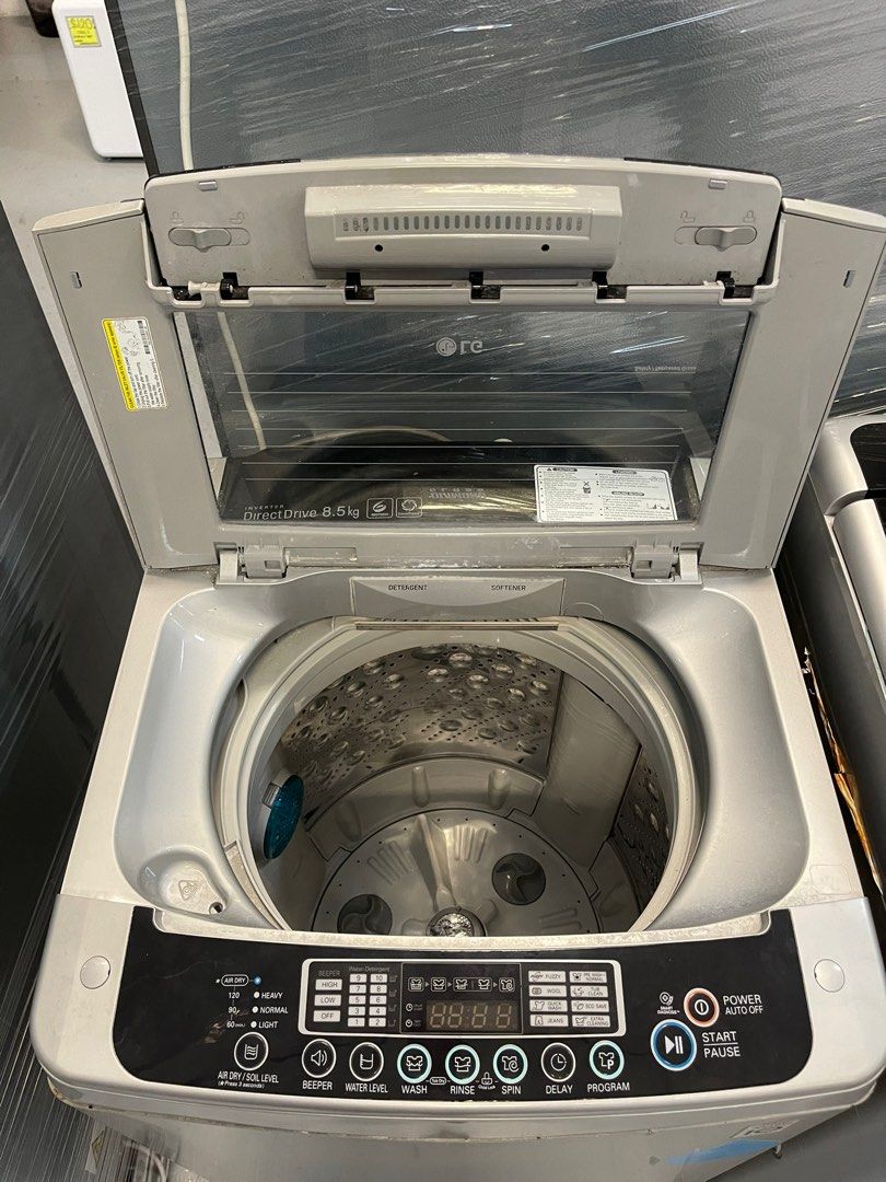 LG 8.5kg Inverter Direct Drive Top Load Washer WFT8065DD, TV & Home