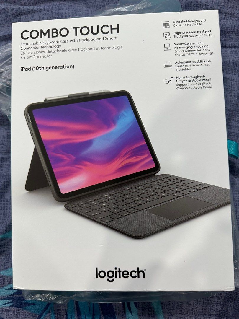 Clavier Logitech Combo Touch - Clavier et étui - avec trackpad