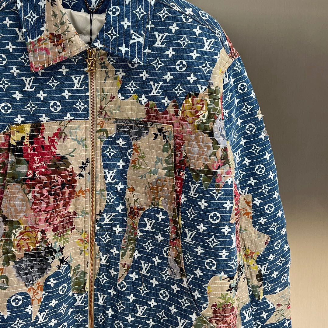 RETAIL] Louis Vuitton Destroyed/Boro Denim Workwear Jacket : r