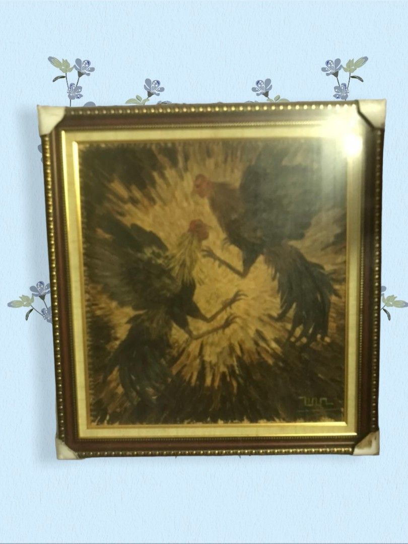 Lukisan ayam jago, Desain & Kerajinan Tangan, Karya Seni di Carousell