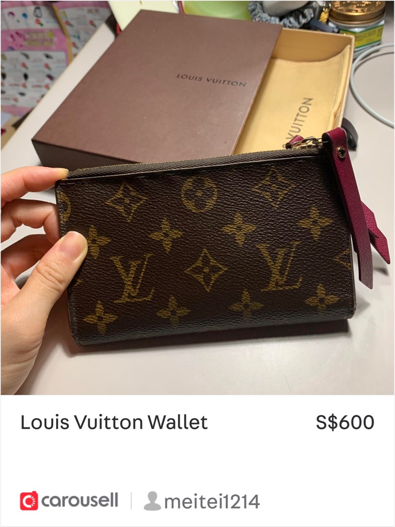 LV Bubblegram Wallet On Strap, Luxury, Bags & Wallets on Carousell