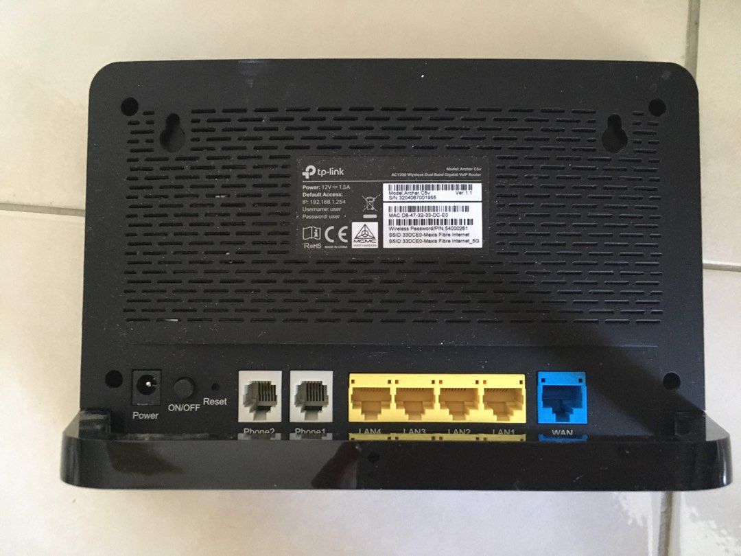 Maxis modem and router, Computers & Tech, Parts & Accessories