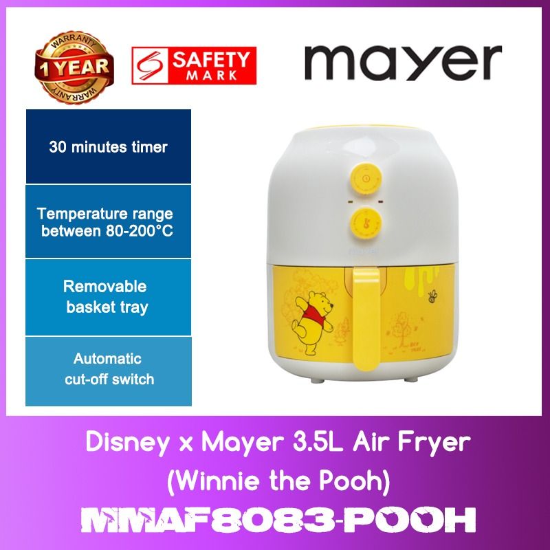 Mayer MMAF8083Pooh Disney 3.5L Air Fryer (Winnie the Pooh) WITH 1 YEAR