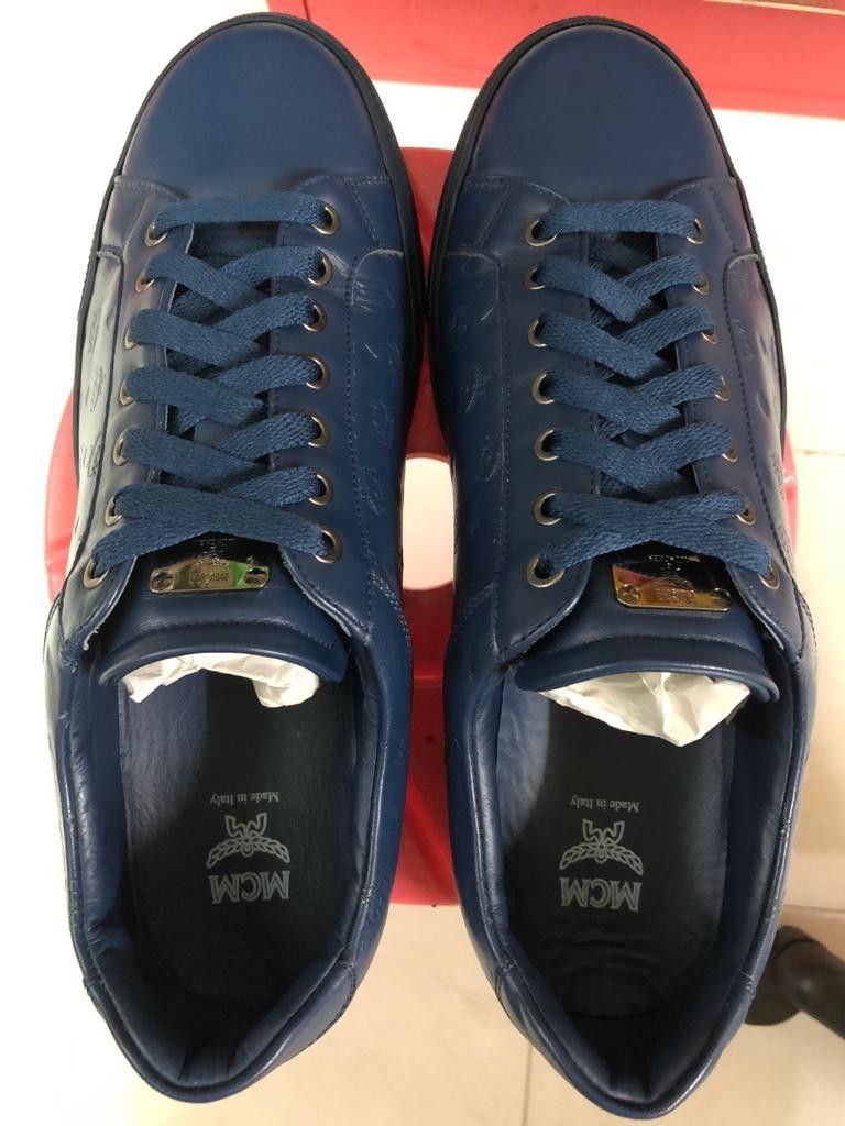MCM Navy Blue Sneakers