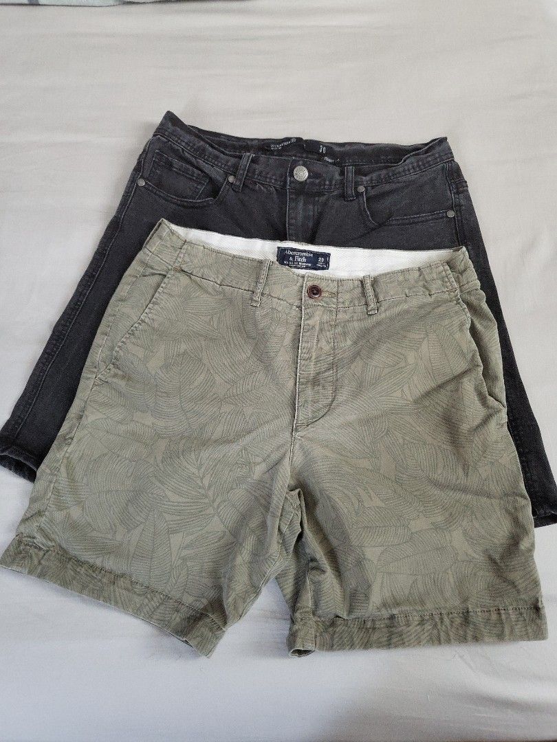 Abercrombie cotton best sale shorts