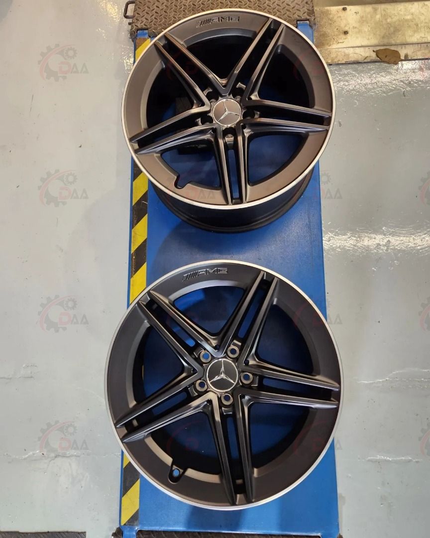 Mercedes Benz Cla45 19 Amg Wheels Matt Black Car Accessories Tyres And Rims On Carousell