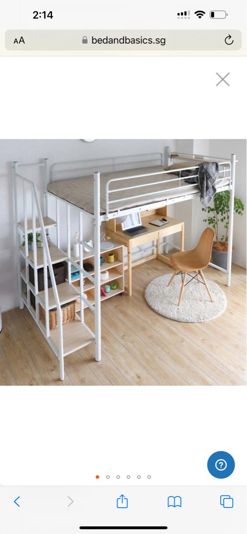 Linie japanese cheap metal loft bed