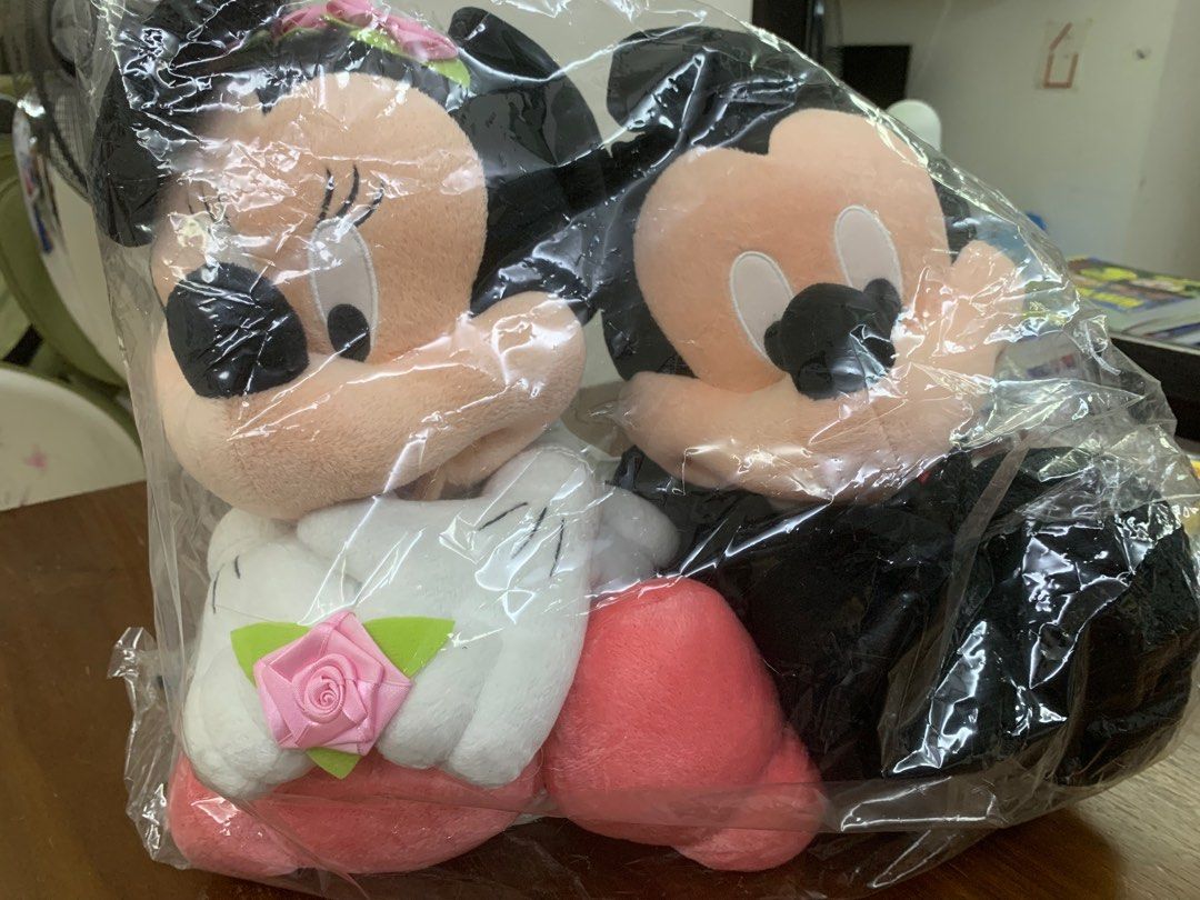 Mickey and minnie outlet bride and groom plush