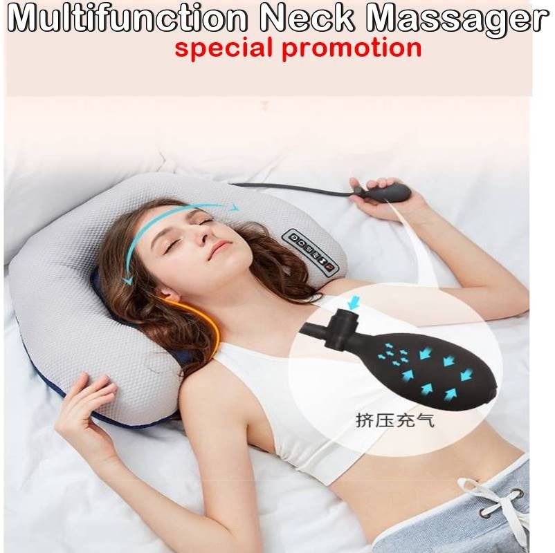 Neck Massager Multifunction Kneading Waist Full Body Pillow Electric Pillow