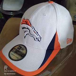 New Era 39 thirty NFL Denver Broncos white Cap Hat Topi Bekas Original