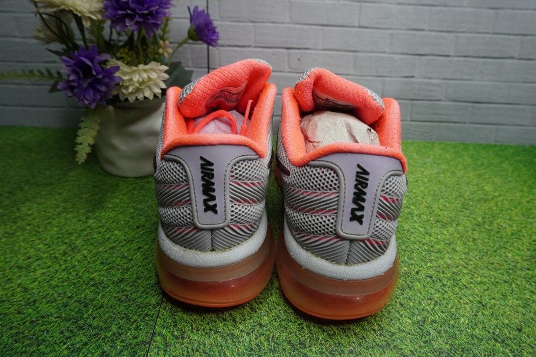 Nike Air Max 2017 Grey Orange Size 38 Insole 24 cm Made in Vietnam