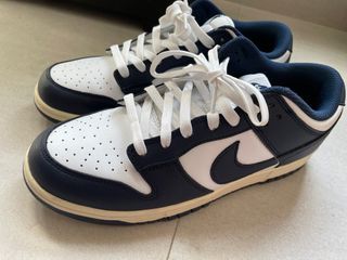 Nike SB Dunk Low Jeter Yankees Baseball Shoe Gray Navy Blue 309431-015 Size  13