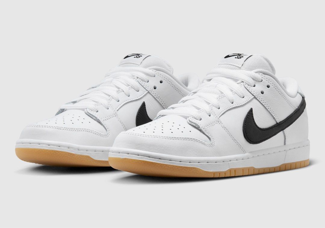 Nike SB dunk low White Gum Men s Fashion Footwear Sneakers on