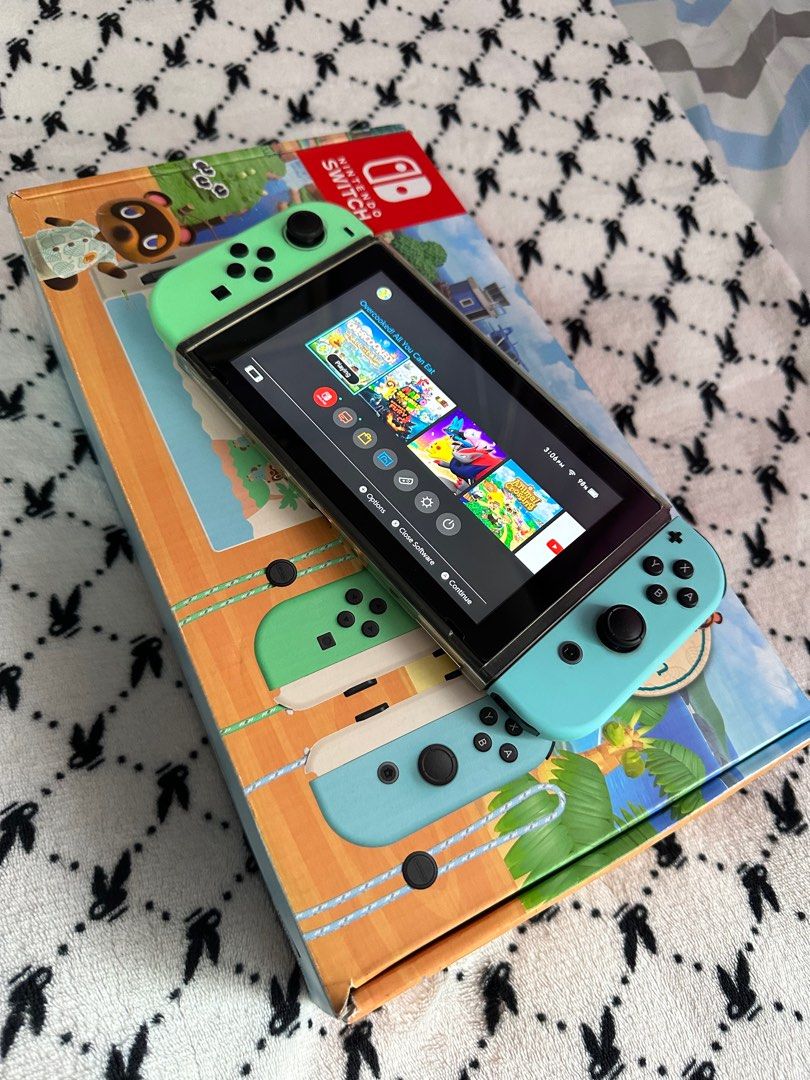 Nintendo Switch v2 ACNH / Animal Crossing Special Edition, Video Gaming