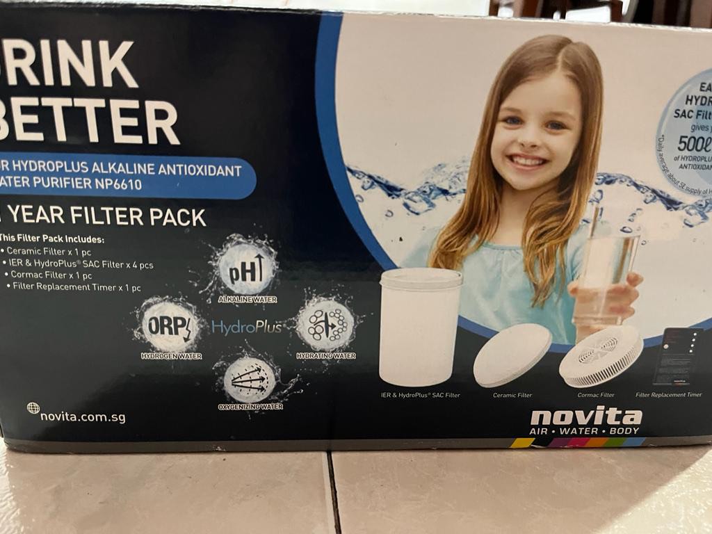 Novita water filter, Food & Drinks, Other Food & Drinks on Carousell