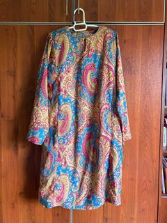 Paisley print kurung tailor made