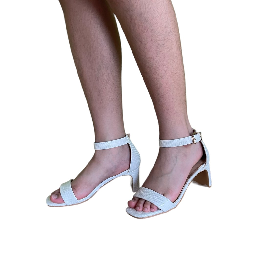 PARISIAN white strappy heels, Women's Fashion, Footwear, Heels on Carousell
