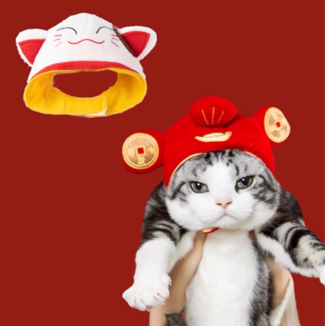 Pet CNY hat Chinese New Year Cosplay Costumes Anabul Dog Cats