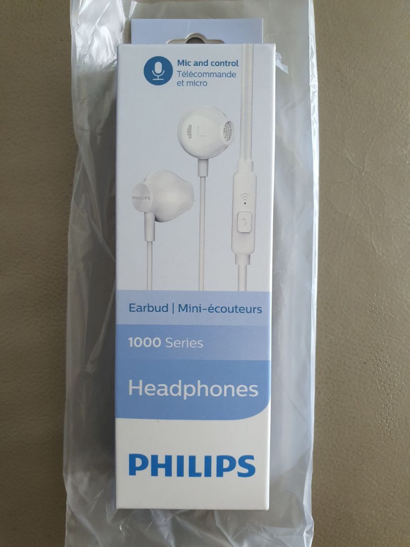 PHILIPS Headphones 1000 Series TAUE101 with mic, Audio, Headphones ...