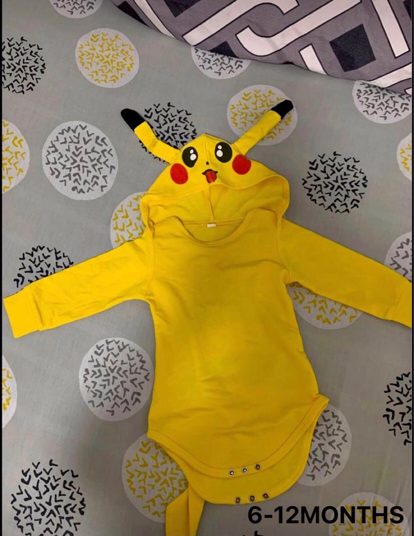 Pikachu Onesie, Babies &amp; Kids, Babies &amp; Kids Fashion on Carousell