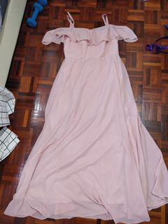 Pink bridesmaid dress