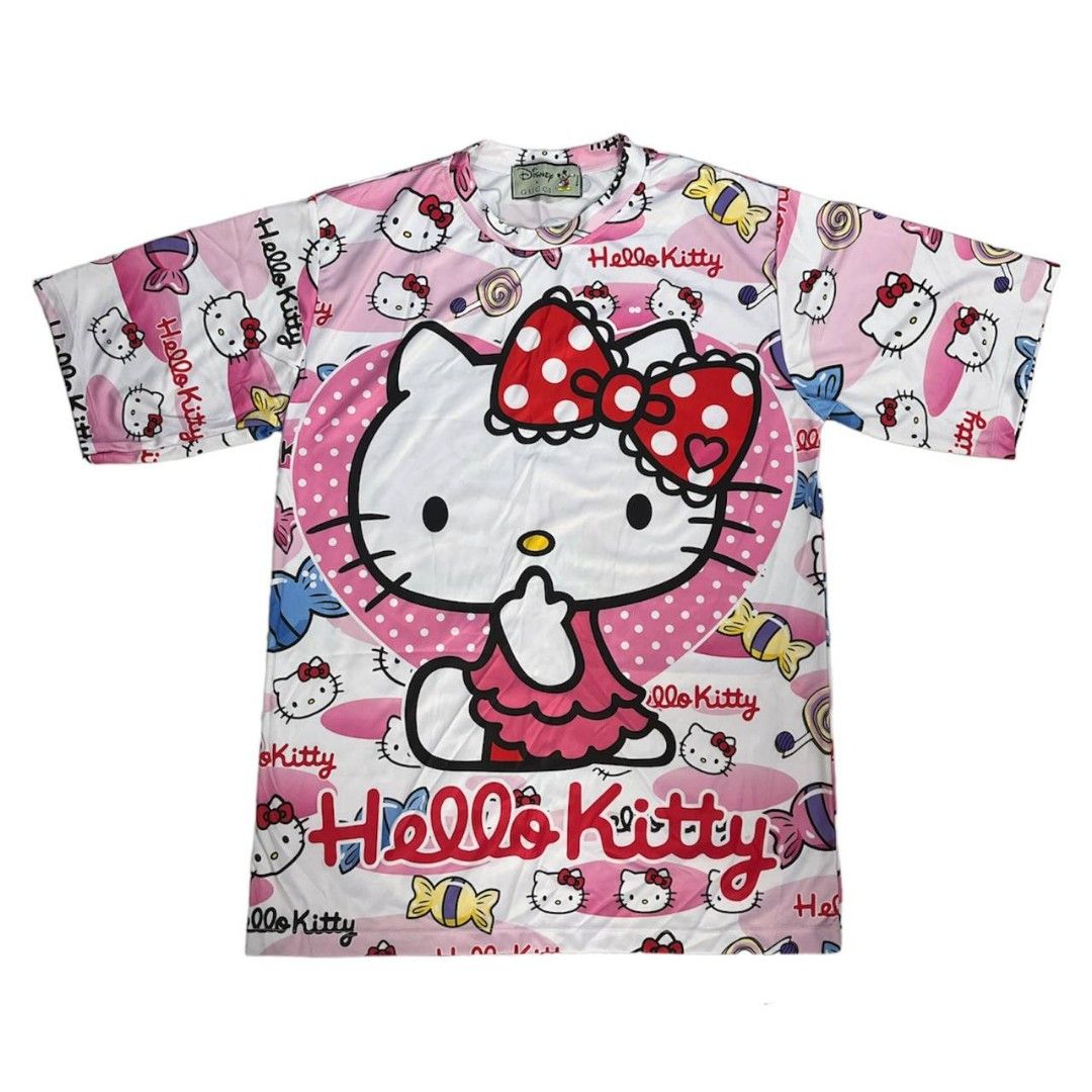 Pink Hello Kitty Sanrio Oversized Tee (ulzzang korean y2k cute