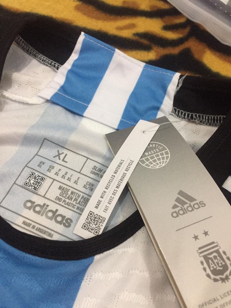 PLAYER VERSION Argentina Messi Home Football Jersey 2022, Men's Fashion