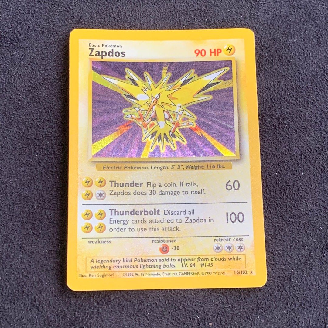 Pokémon - Zapdos - 151, Hobbies & Toys, Toys & Games on Carousell