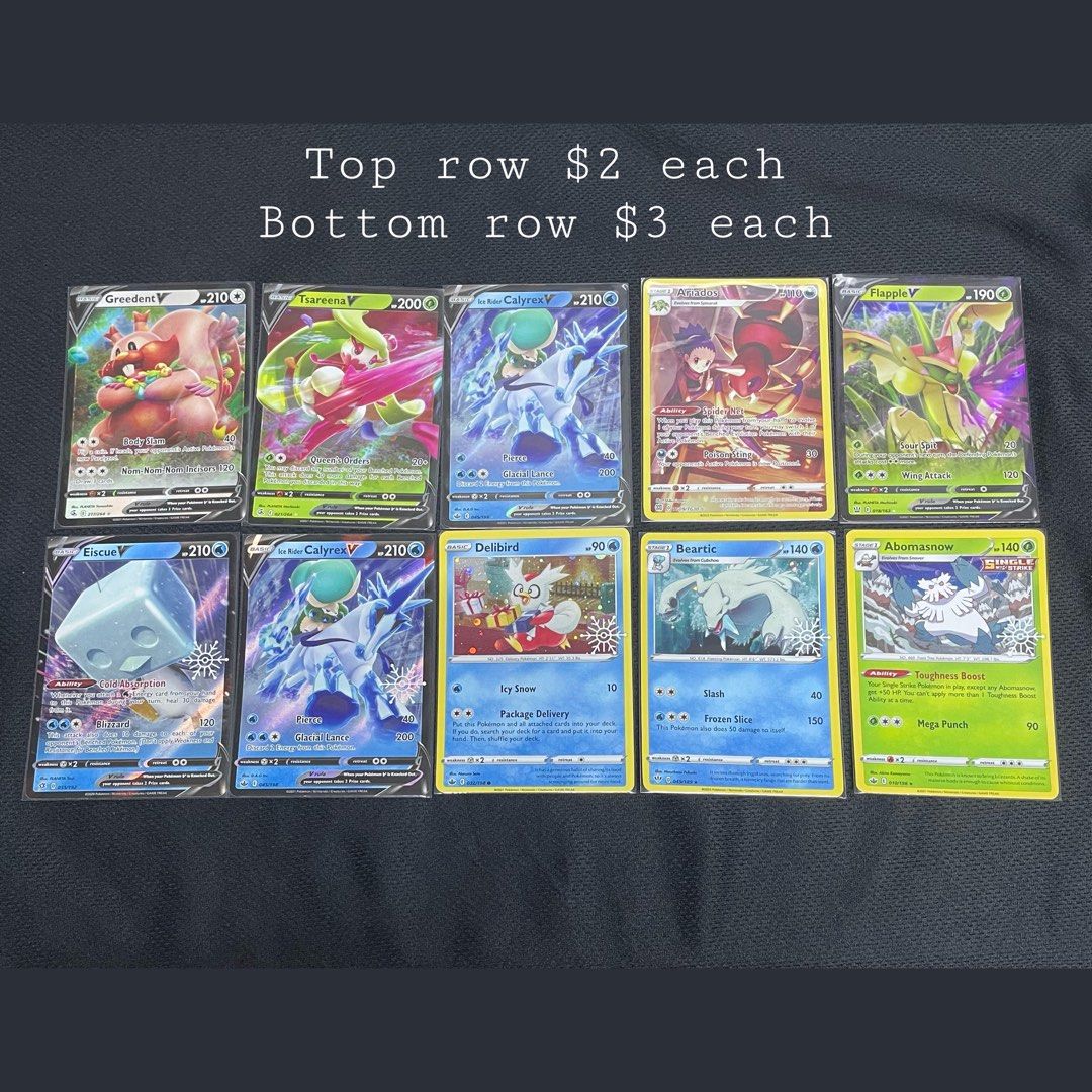 Pokemon TCG Singles Pikachu Mew ditto Gengar sylveon eevee leafeon